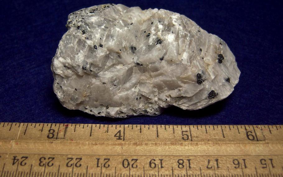 fluorescing CALCITE, MAGNETITE - Franklin, Franklin Mining District, Sussex County, New Jersey, USA - ex Borden, ex Morris Museum - for sale