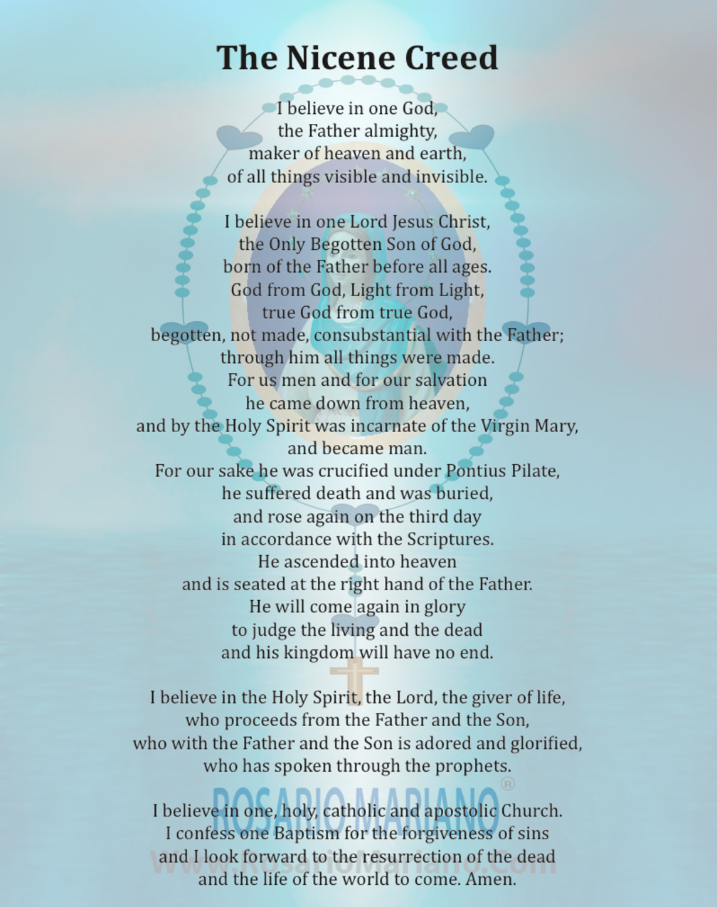 THE NICENE CREED