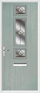 3 Square Strip Composite Door fusion glass