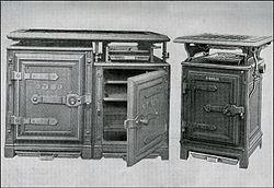 Early gas stoves produced by Windsor. From Mrs Beeton's Book of Household Management, 1904.
