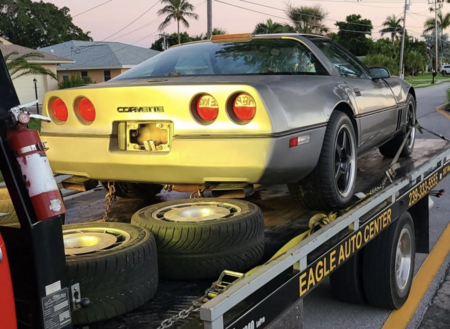 Corvette picked up as a junk car in Cape Coral