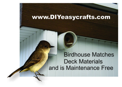 How to build a super easy DIY PVC birdhouse. www.DIYeasycrafts.com