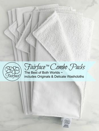 Wash your sensitive face with soft washcloths from Fairface - Combo Packs