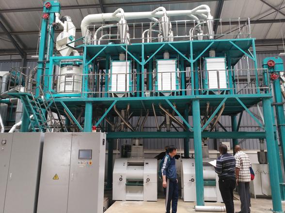 50 ton per day maize flour milling machine