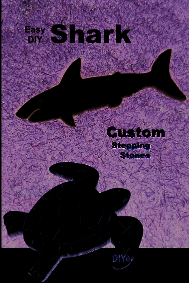 How to make Custome shapped Shark or Sea Turtle stepping stones