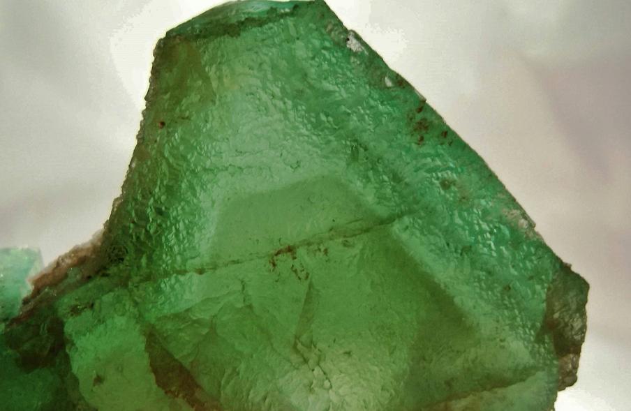 fluorescent phantom green FLUORITE - Riemvasmaak, Kakamas, Kai !Garib, ZF Mgcawu District, Northern Cape Province, South Africa - ex Parker Minerals
