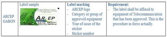 ARCEP label requirements