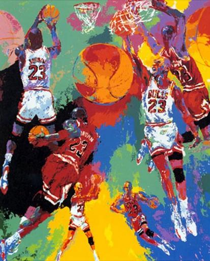 LeRoy Neiman Michael Jordan