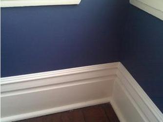 Perfectly painted baseboard in Dighton, MA.