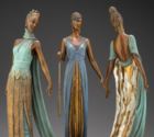 Erte Three Graces Bronze