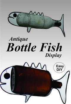 How to make DIY Hanging Bottle Fish Art from any old bottle and some wire. www.DIYeasycrafts.com