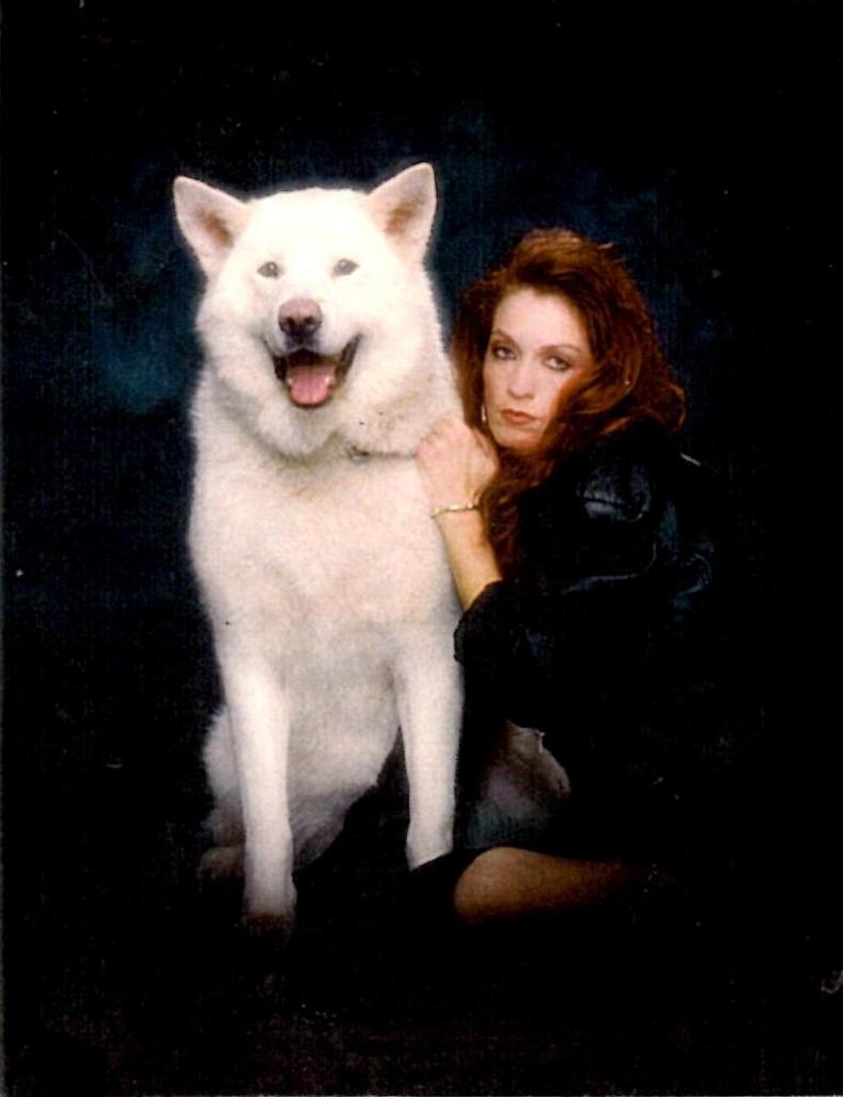 Tia and her wolfdog