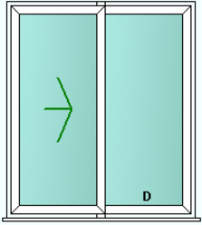 2 pane patio door