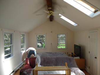 room before painting in Bridgewater, MA.
