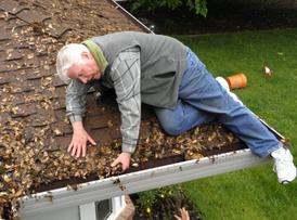 Bad Gutter Cleaning Technique