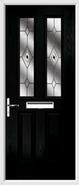 2 Panel 2 Square Composite Door fusion glass