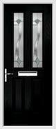 2 Panel 2 Square Composite Door monza glass