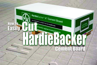 How to cut Hardiebacker cement board. www.DIYeasycrafts.com