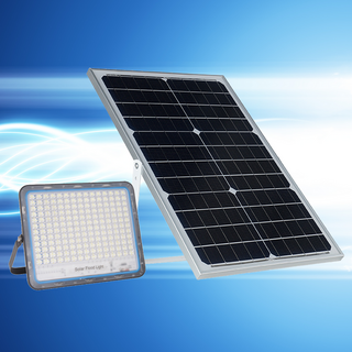 BSOD Foco solar de 40 W para exteriores, máximo 4485 lm, IP66, impermeable,  con control remoto, reflector LED con batería incorporada, lámpara de