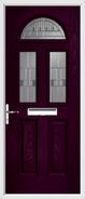 2 Panel 2 Square 1 Arch Door lignum glass
