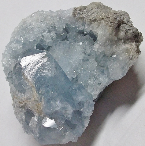 Celestine, Sakoany deposit, Madagascar