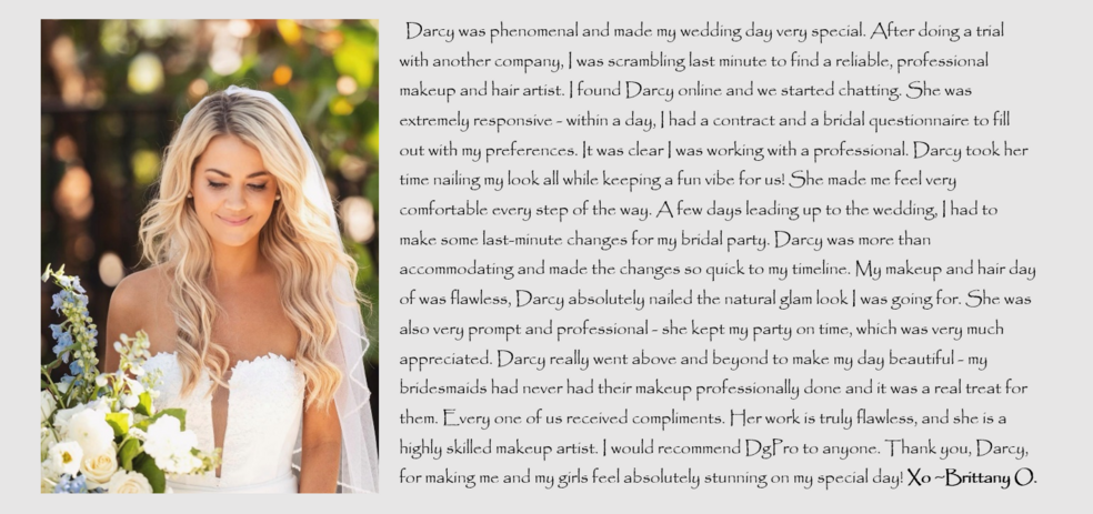 bridal makeup and hair review | West Palm Beach | DgPro Makeup And Hair