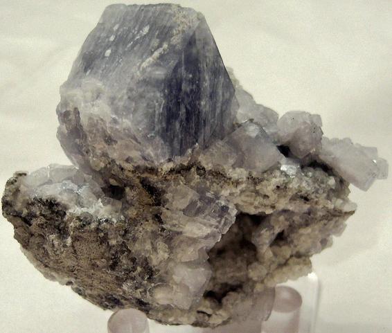 CELESTINE Celestite, CALCITE, STRONTIANITE - Meckley's Quarry, Mandata, Northumberland County, Pennsylvania, USA