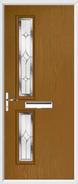 2 Square Composite Door regal sapphire glass