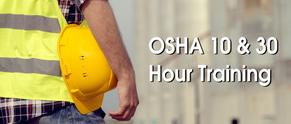 OSHA 10 & 30 hour training