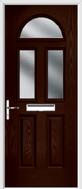 2 Panel 2 Square 1 Arch Composite Door obscure glass