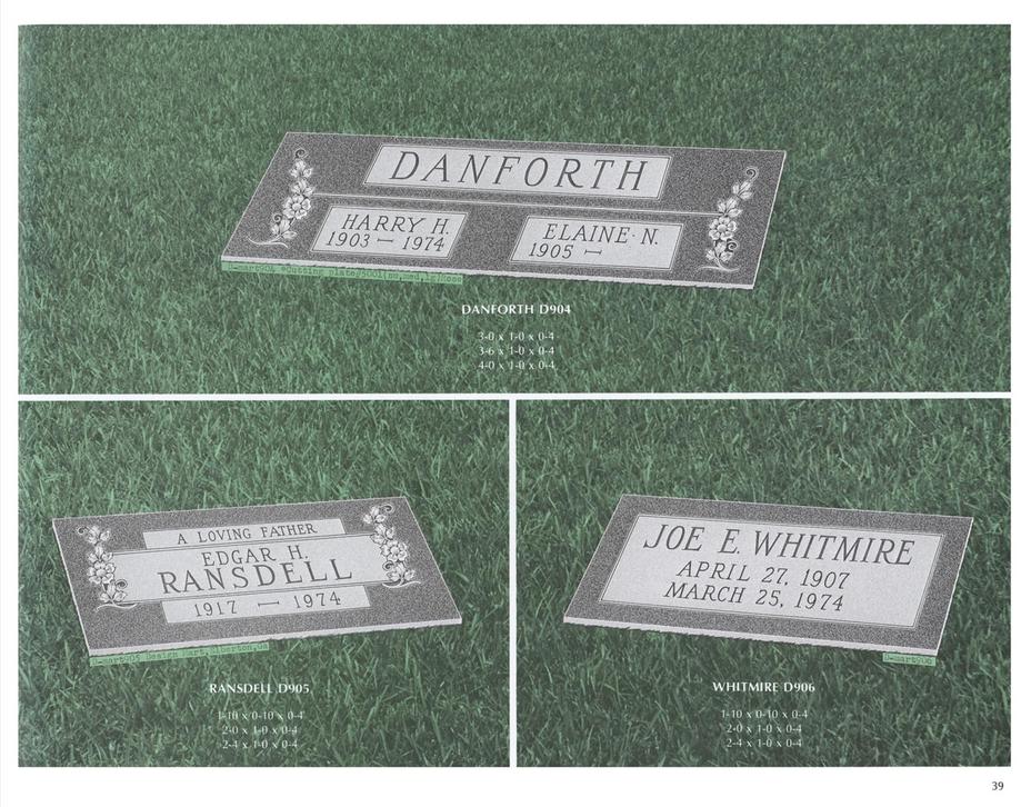 traditional headstone designs