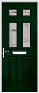 2 Panel 4 Square Composite Door regal corenet glass