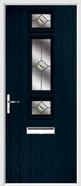 3 Square Strip Composite Door fusion glass