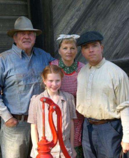 WW2 era 1940s farm family