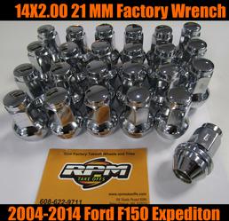 ford 14x2.0 chrome lug nuts