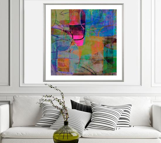 multi-color abstract art - Dubois Art