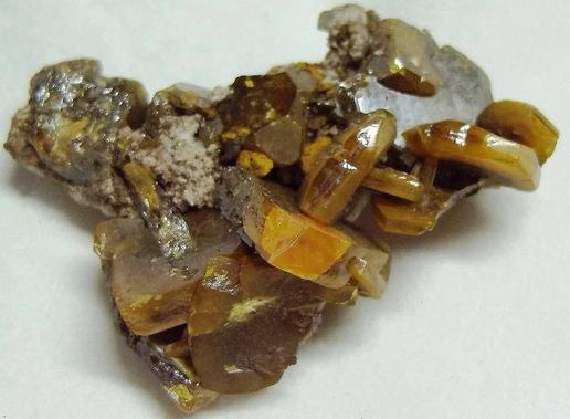 Wulfenite, Stevenson-Bennett Mine (Stephenson-Bennett Mine), Organ District, Organ Mts, Doña Ana County, New Mexico, USA, ex John Penrose Ambler