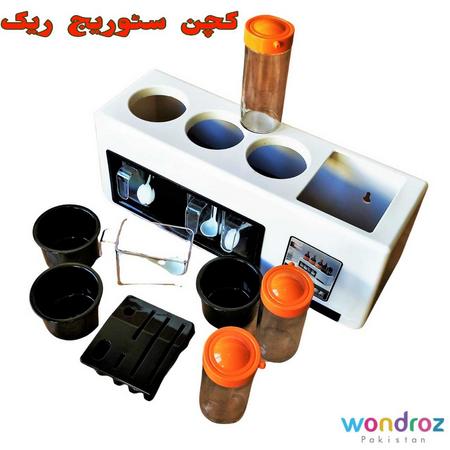 Kitchen Storage Rack Combination Stand in Pakistan to Place Spice Boxes Knives Seasoning Masala Bottles in Islamabad