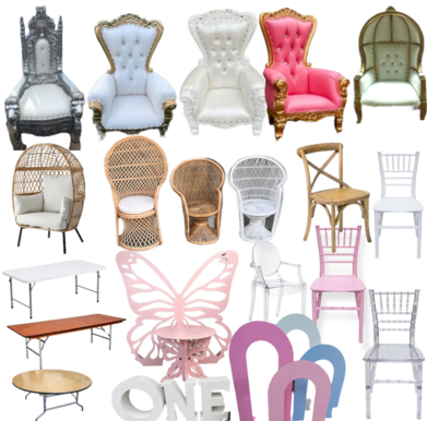 Baby shower chair online rental prices near me