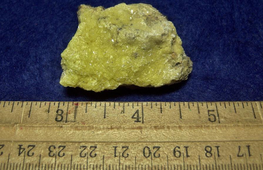 native SULFUR crystals, Sulphur Springs, Soufriere, Saint Lucia, ex Morris Museum