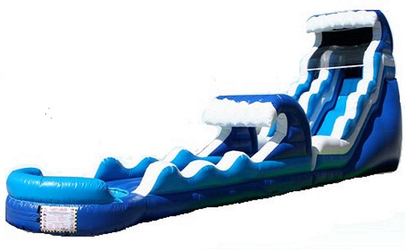 20'0" High incredible Water Slide Monster Slide Blue amazing exiting Slide