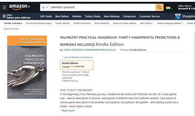 PALMISTRY PRACTICAL BOOK : THIRTY HAND PRINTS
