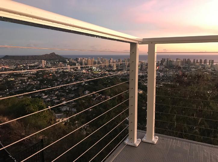 cable railing Honolulu, Aluminum Railing System Hawaii,Cable railing Hawaii, Aluminum Cable railing Oahu, Cable railing Honolulu, cable railing