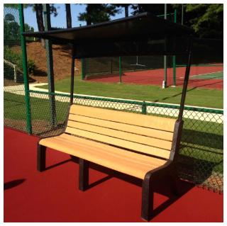 commercial covered bench