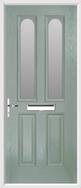 2 Panel 2 Arch Composite Door obscure glass