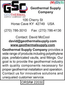 Geothermal Products, Geothermal Supply