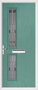 2 Square Door lignum glass