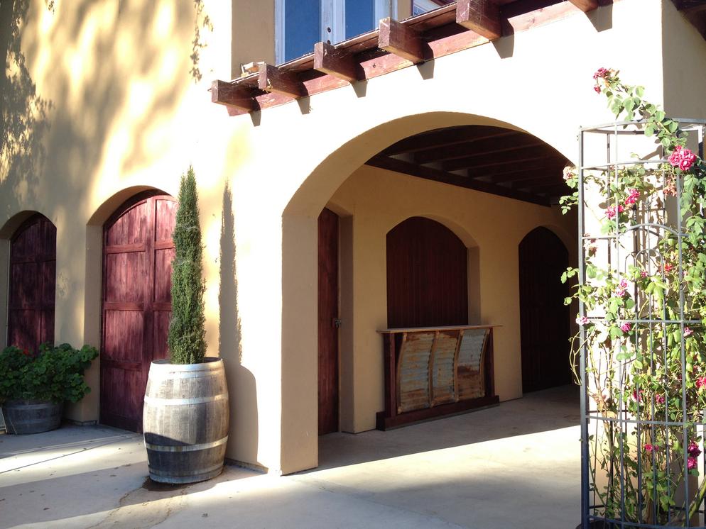 Tasting bar at Cristaldi Vineyards winery