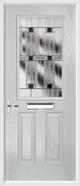 2 Panel 1 Square Composite Door aspen glass