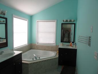 Master bathroom painting in Berkley, MA.
